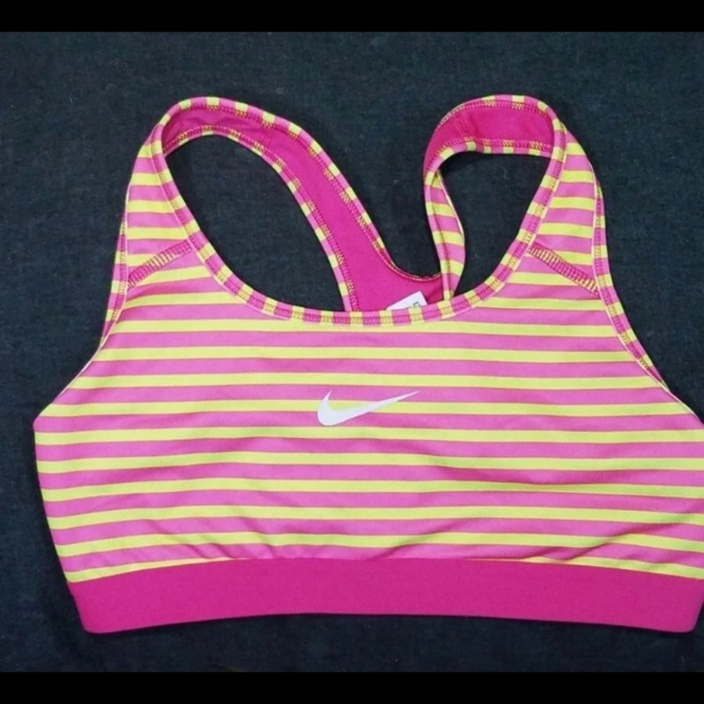 Nike Striped Sports Bra (Small)